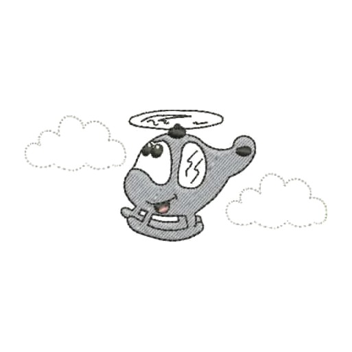 Matriz de Bordado - Helicóptero 1