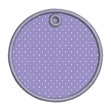Matriz de Bordado - Tag Chaveiro Círculo