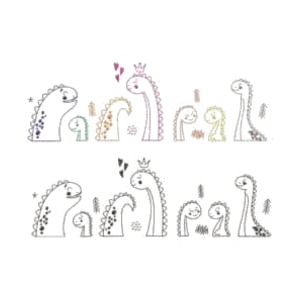 Matriz de Bordado - Dinossauros