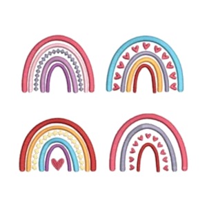 Matriz de Bordado - Arco Iris Boho