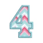 Matriz de Bordado Numeral 4