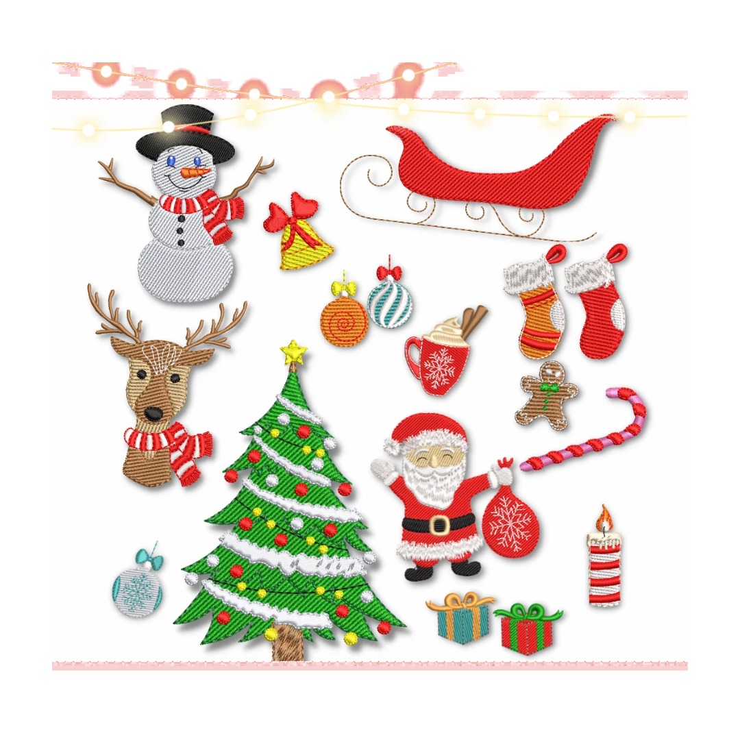 Matrizes de Bordado - Coleção Natal Clube