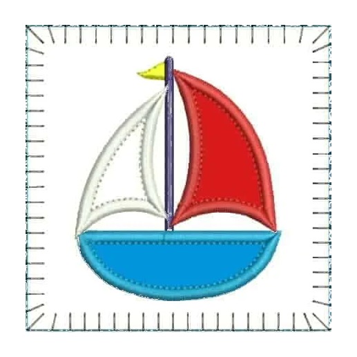 Matriz de Bordado - Barquinho