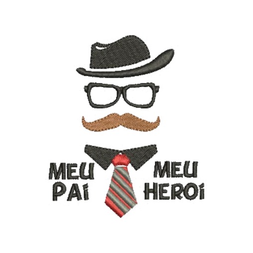 Matriz de Bordado - Meu Pai é Meu Herói