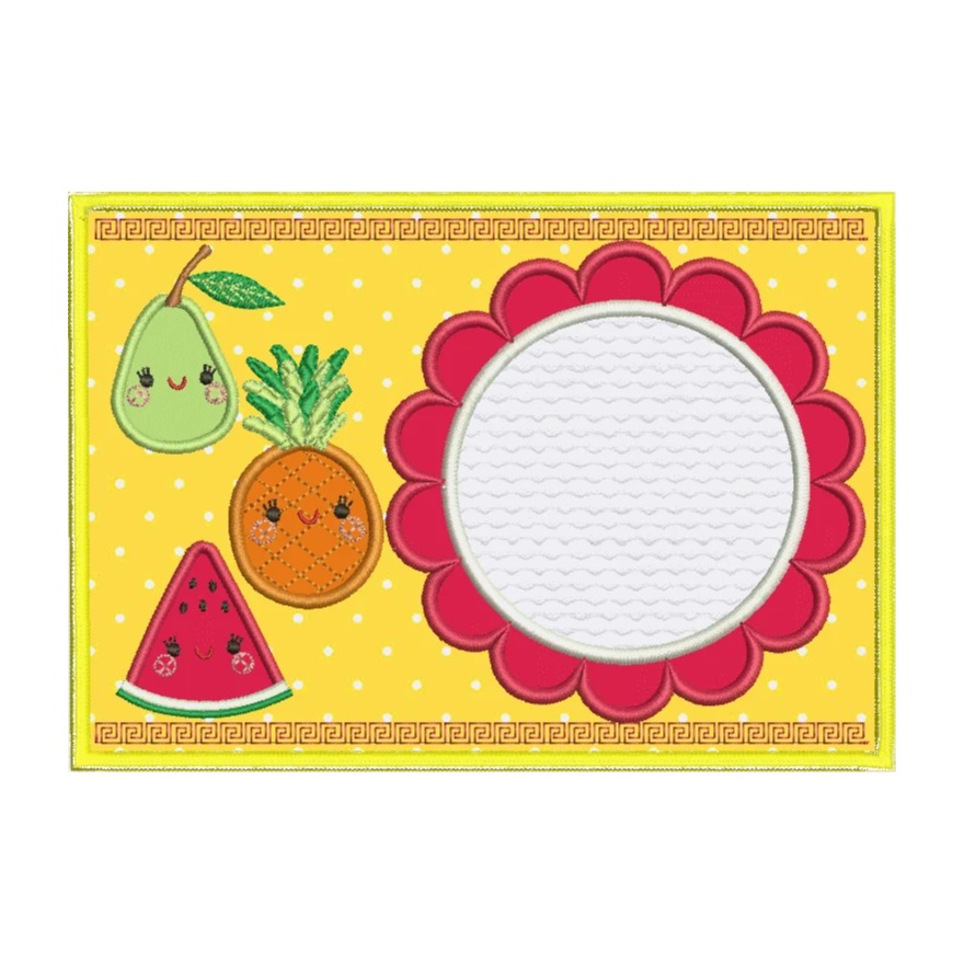 Projeto na Bordadeira- Mug Rug Hora do Lanchinho 13x18 e 14x20