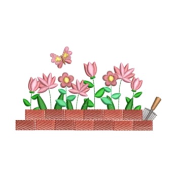 Matriz de Bordado - Flores Tijolos