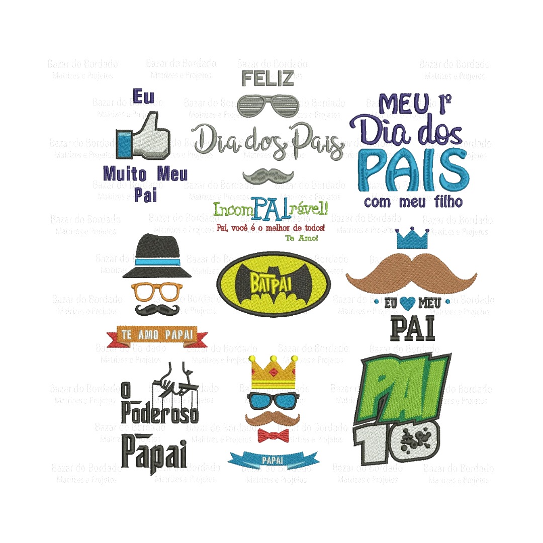 Matrizes de Bordado - Dia dos Pais 2