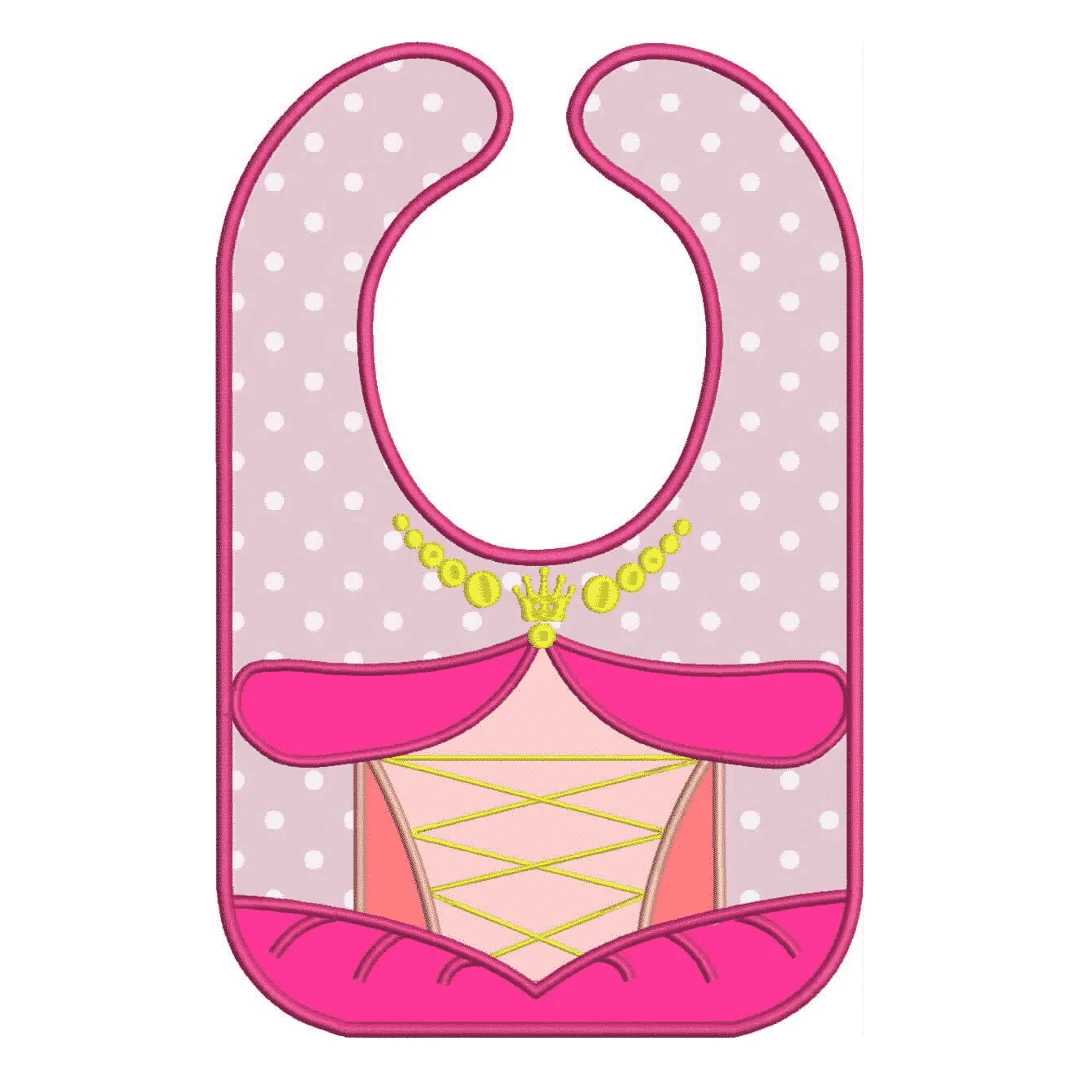 Projeto na Bordadeira - Babador Princesa