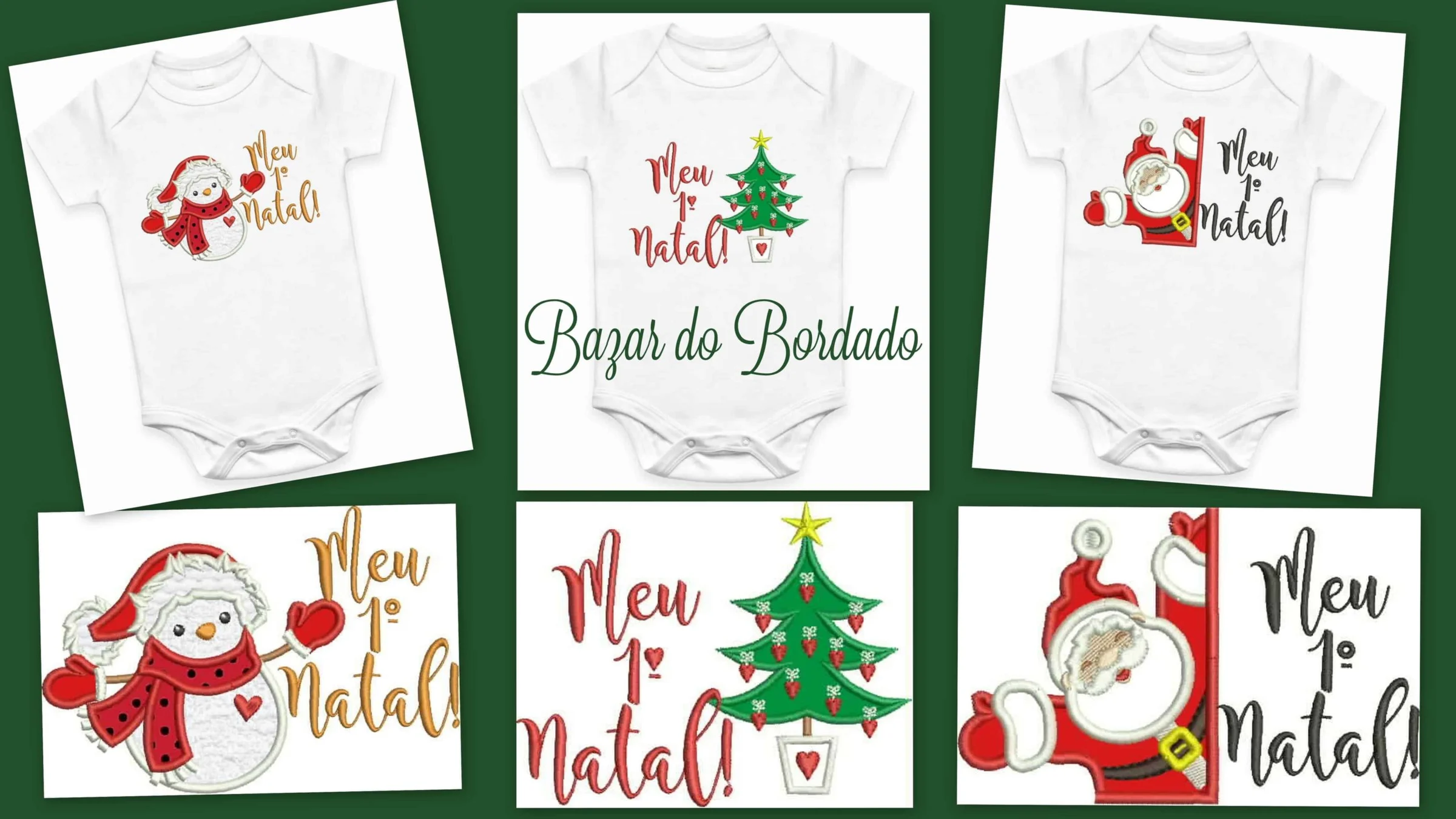 Matrizes de Bordado - Trio 1º Natal