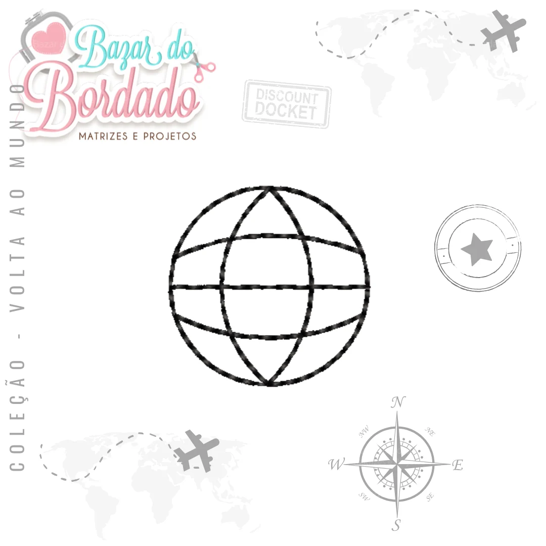 Matriz de Bordado - Globo