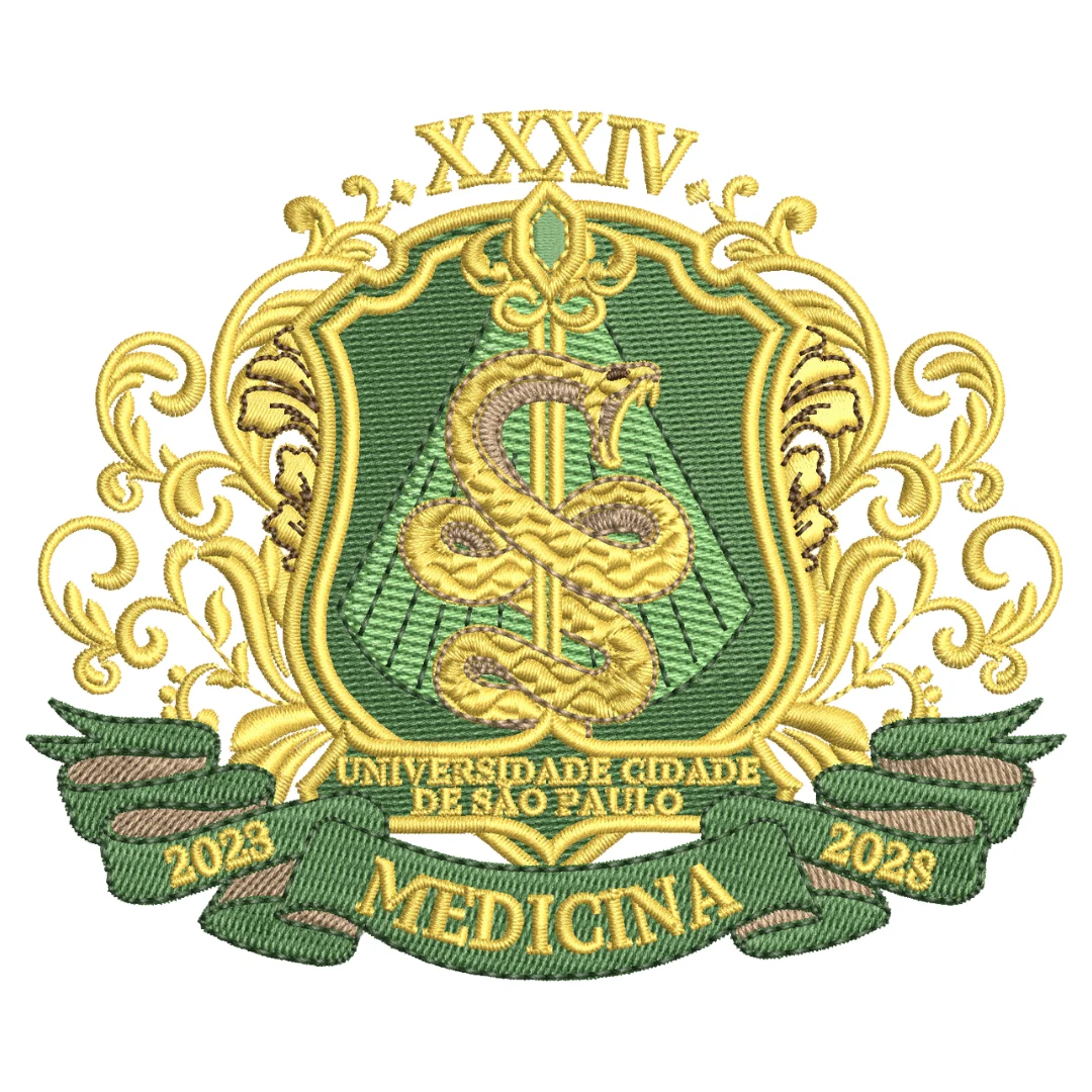 Brasão Medicina | Arquivo Digital para Bordar