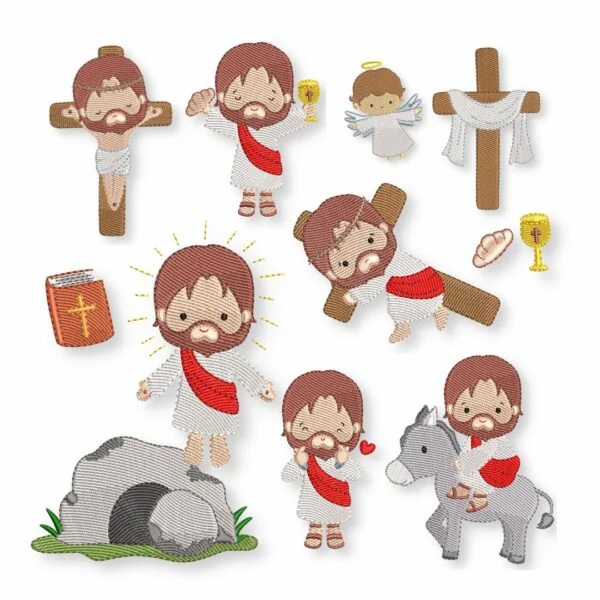 Matrizes de Bordado - Coleção Cristã - Jesus