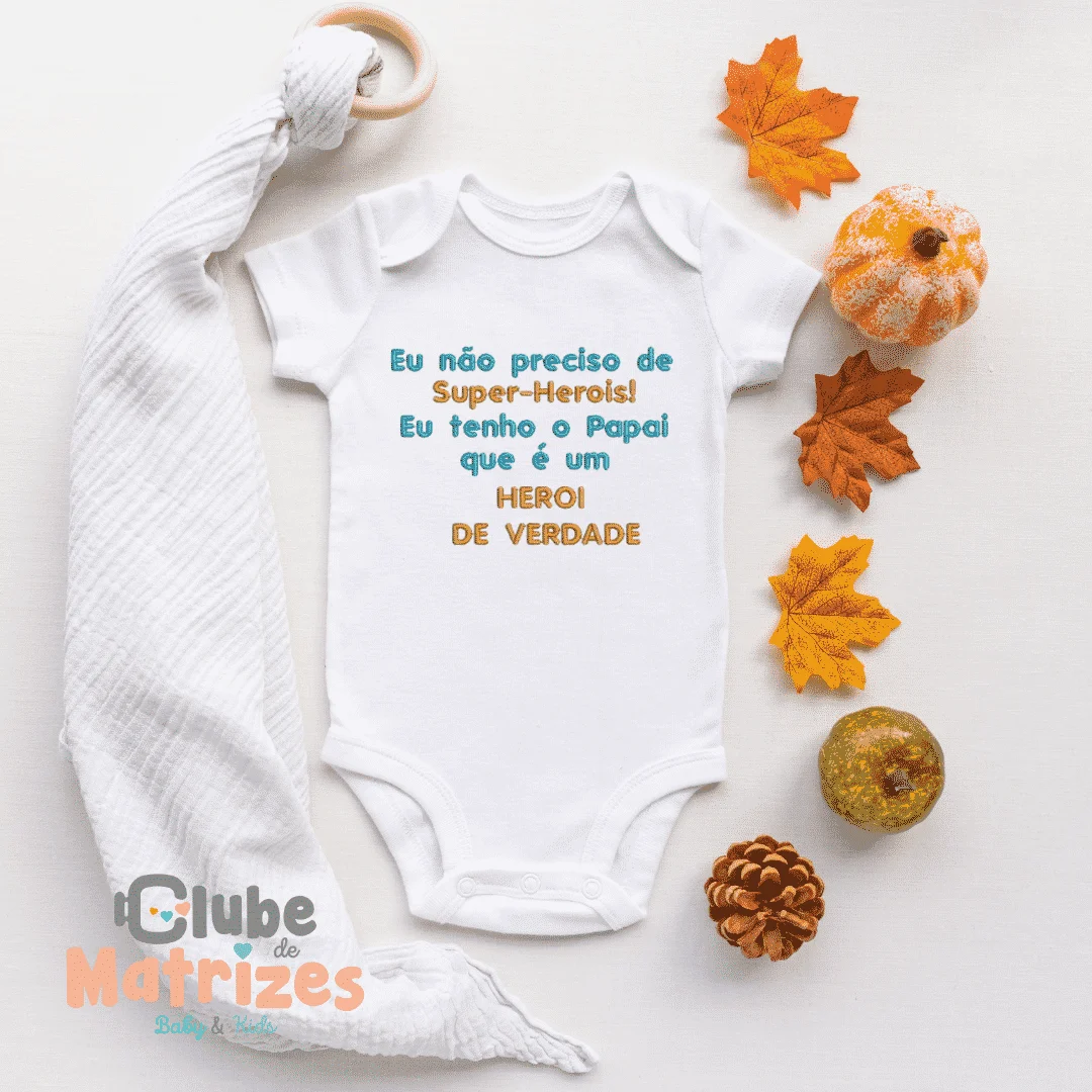 Matriz de Bordado - Frase divertida para Body 7