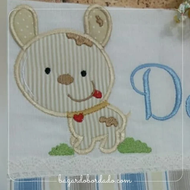Matriz de Bordado 3D - Cachorrinhos Orelhinhas