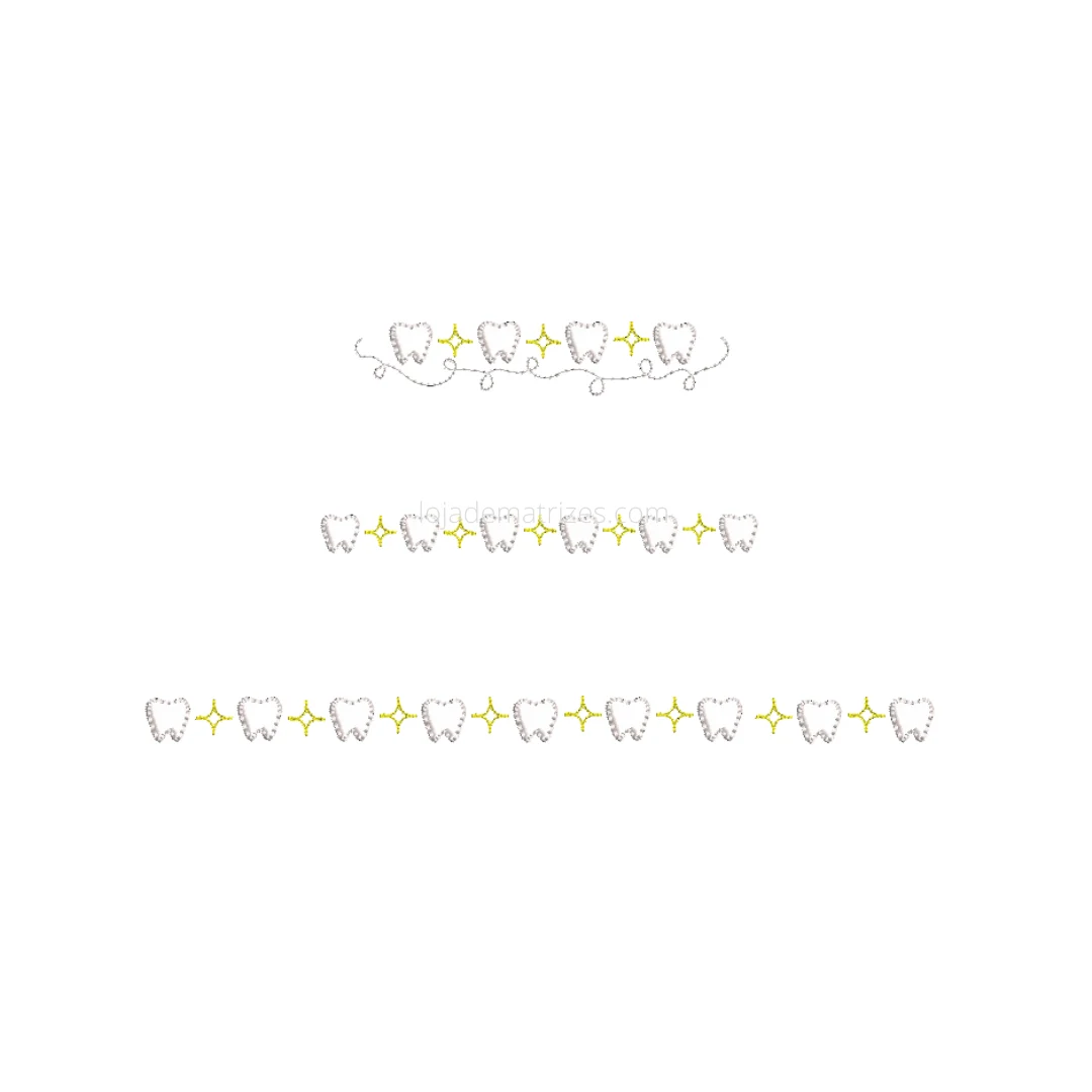 Matrizes de Bordado - Detalhes Dentinhos