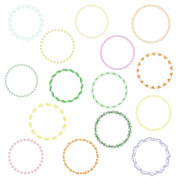 Matrizes de Bordados - Molduras Pontos Decorativos