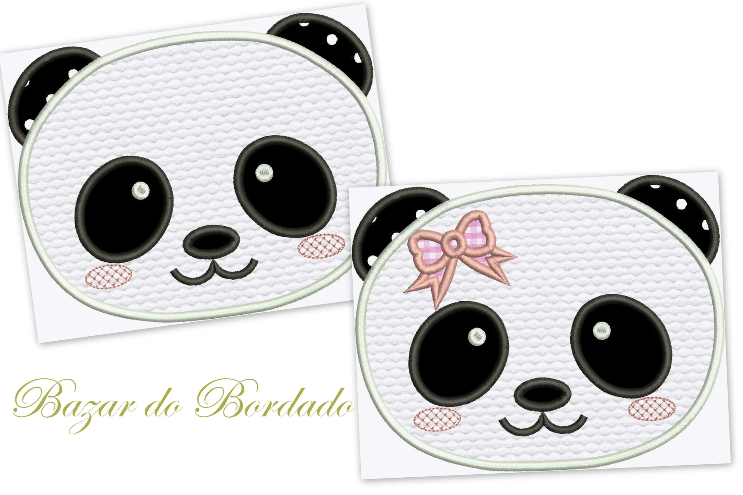 Matrizes de Bordado - Aplique Panda