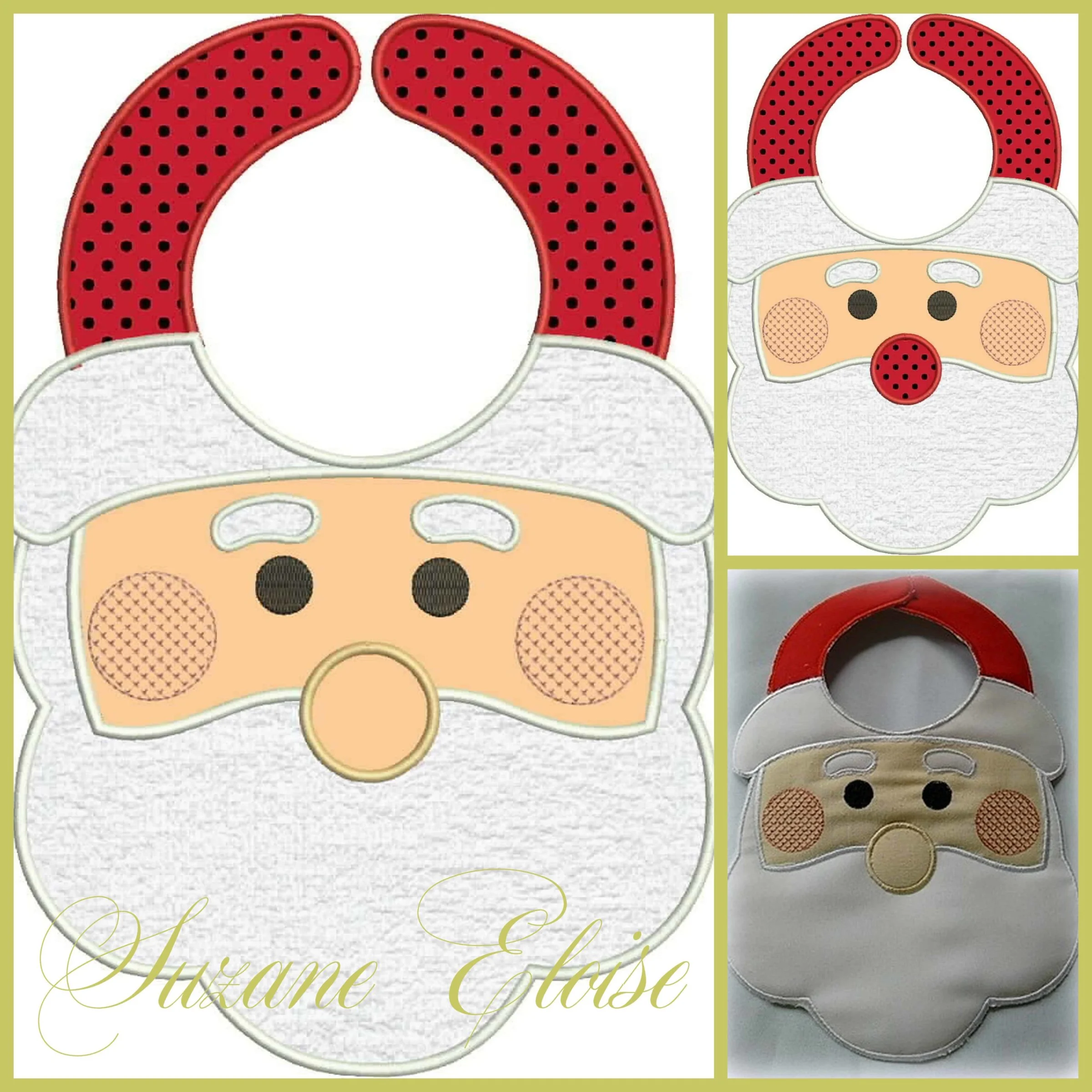 Projeto na Bordadeira - Babador Noel