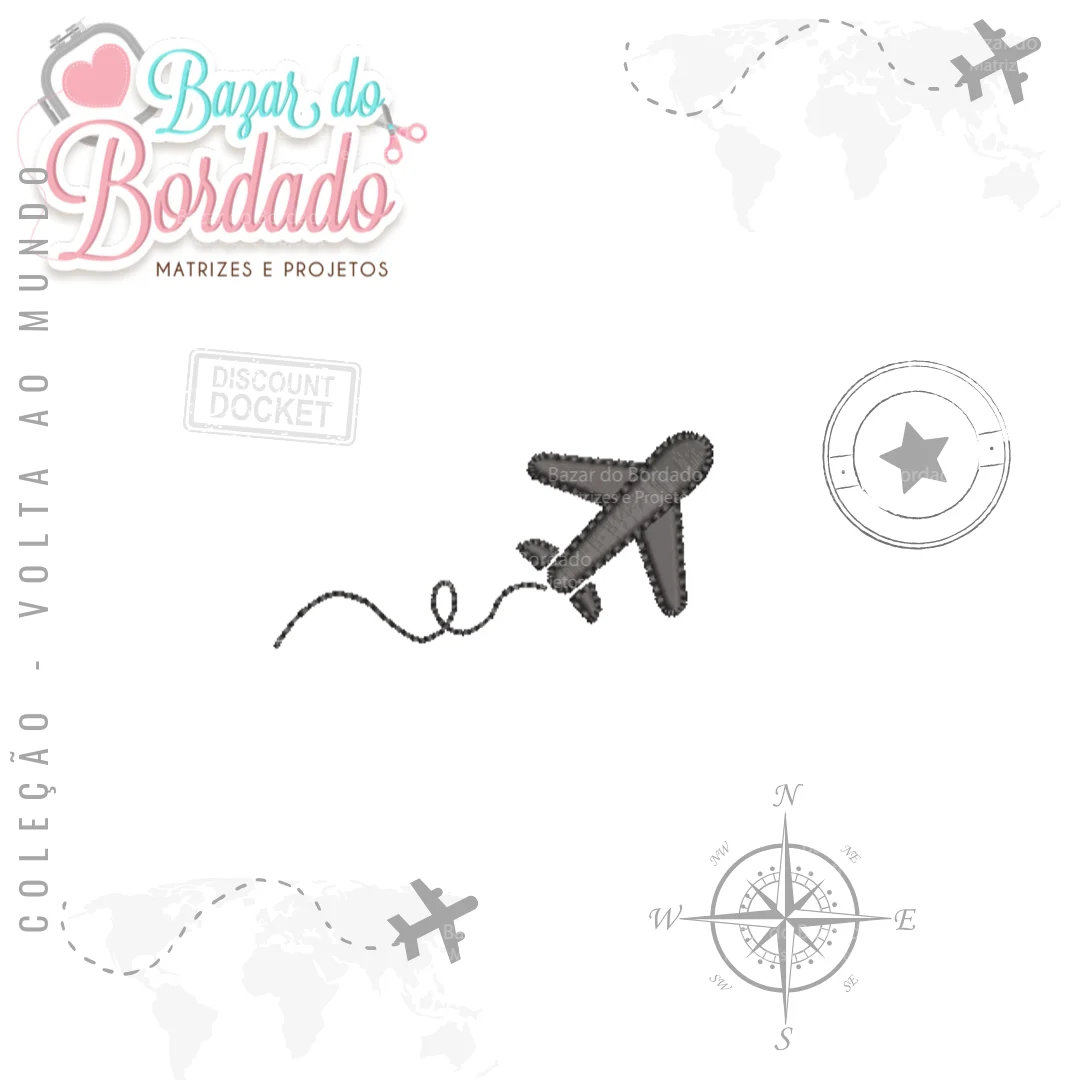 Matriz de Bordado – Aviãozinho