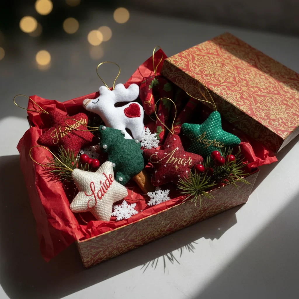 Matrizes de Bordado - Projetos Enfeites Natalinos para Árvore de Natal