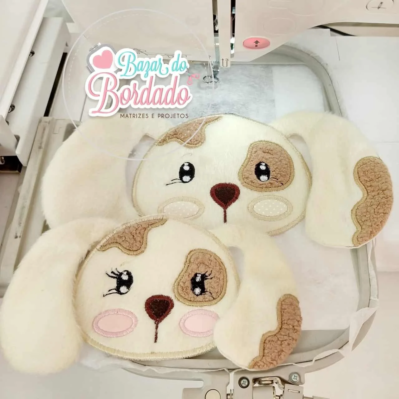 Projeto na Bordadeira - Carinhas de Cachorrinhos