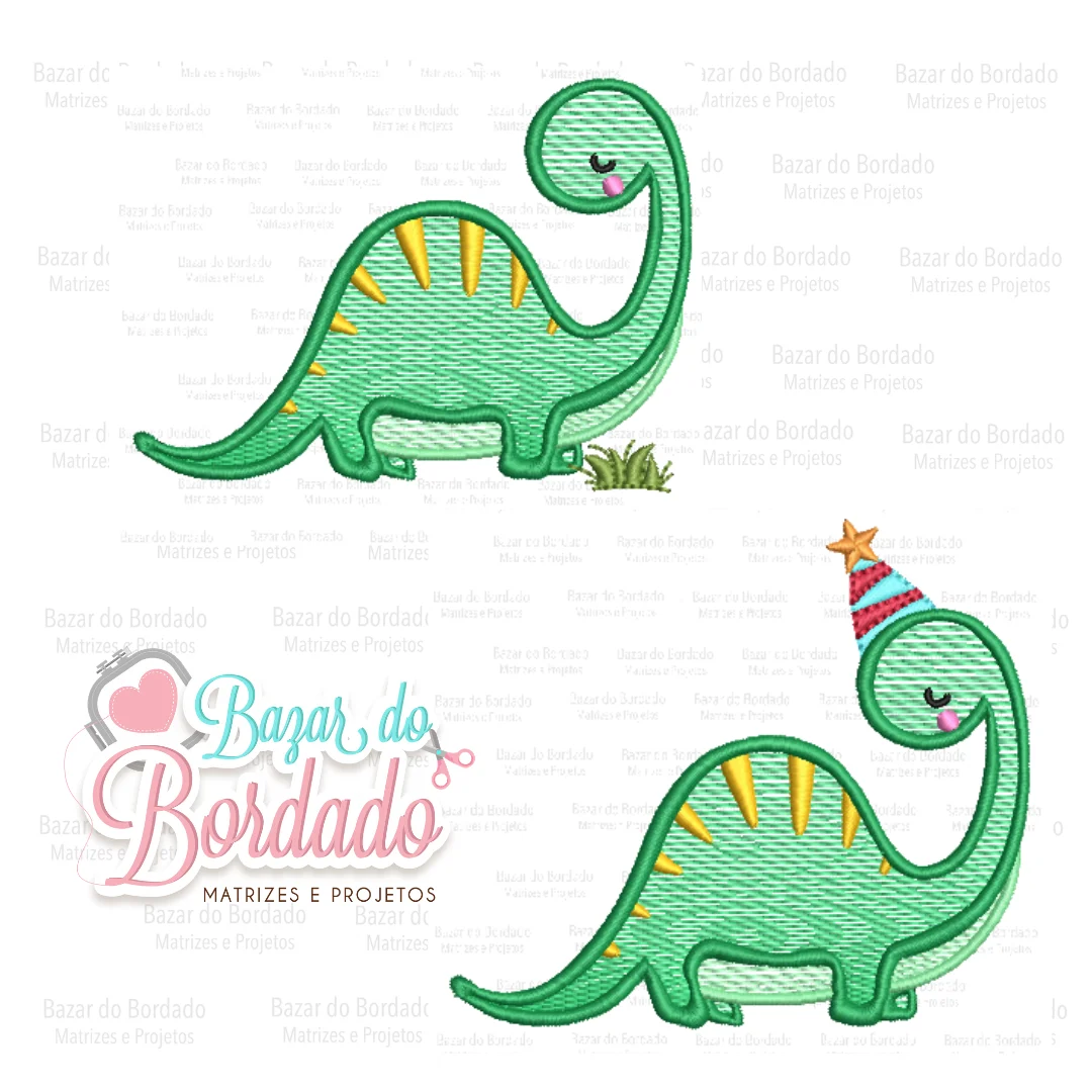 Matriz de Bordado - Dino 3