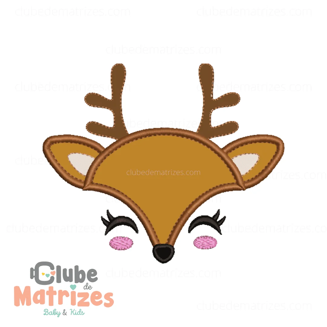 Matriz de Bordado - Face Cervo