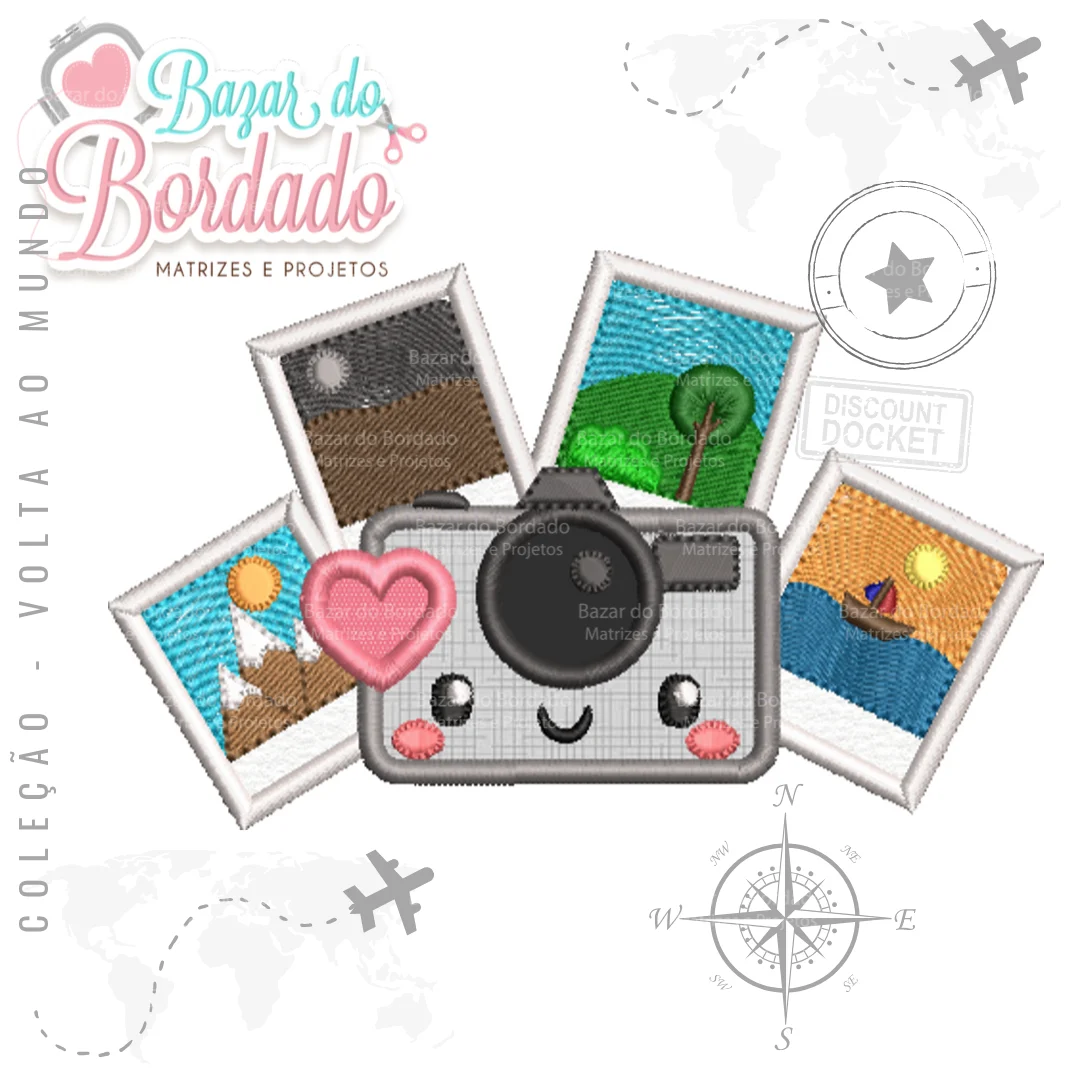 Matriz de Bordado – Máquina e Fotos
