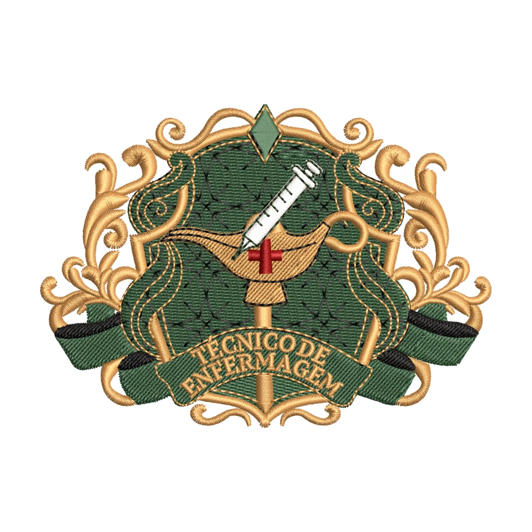 Brasão Técnico de Enfermagem | Arquivo Digital para Bordar