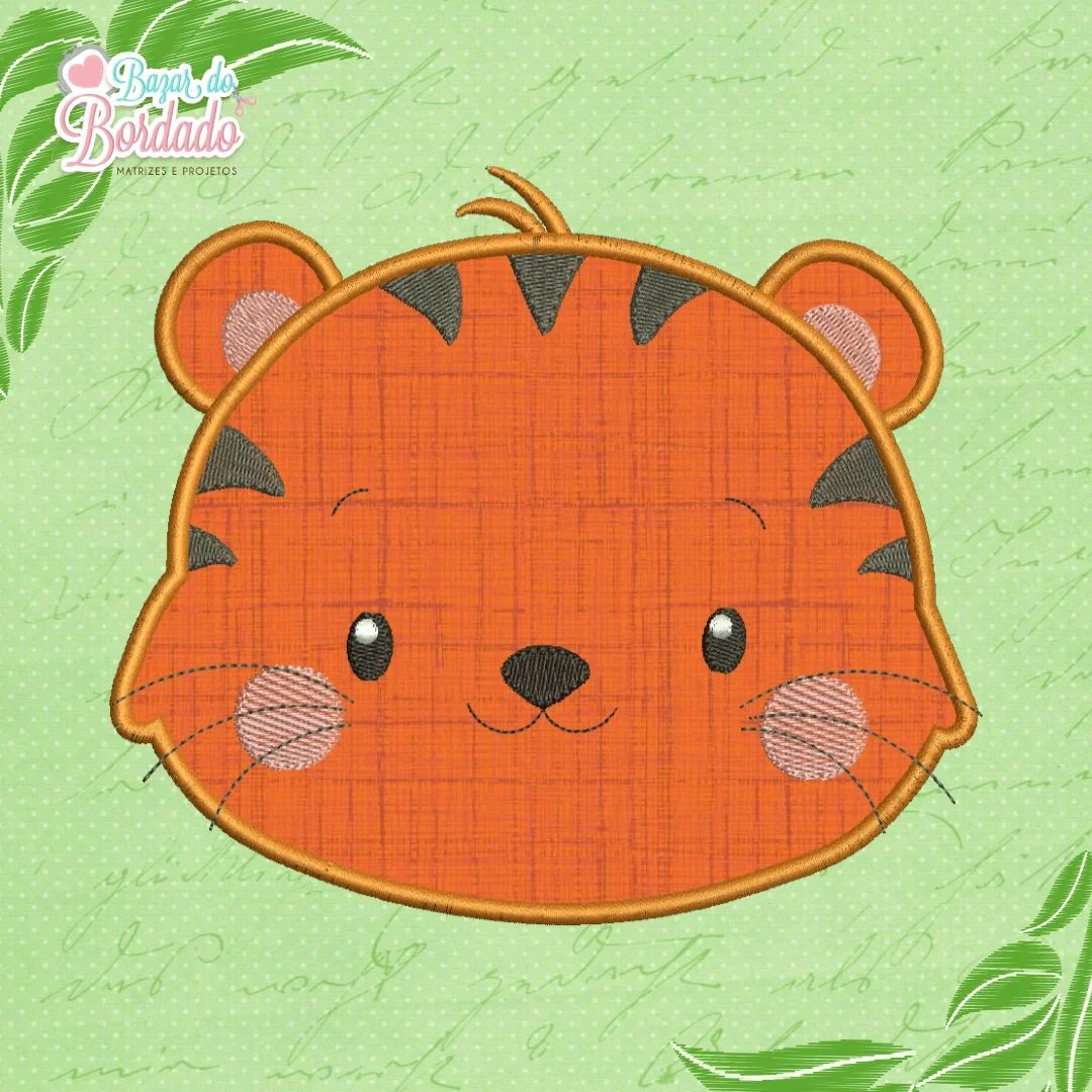Matriz de Bordado - Carinha Tigre