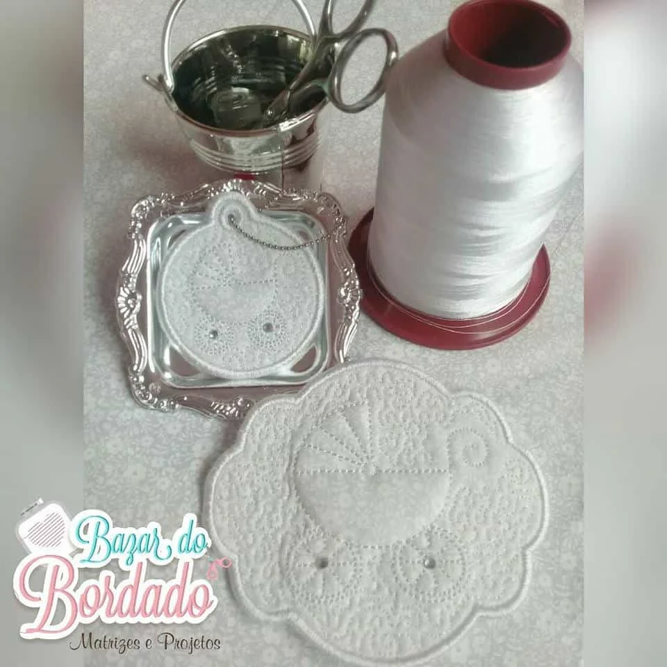 Matriz de Bordado - Molduras e Chaveiro Carrinho - Técnica Trapunto