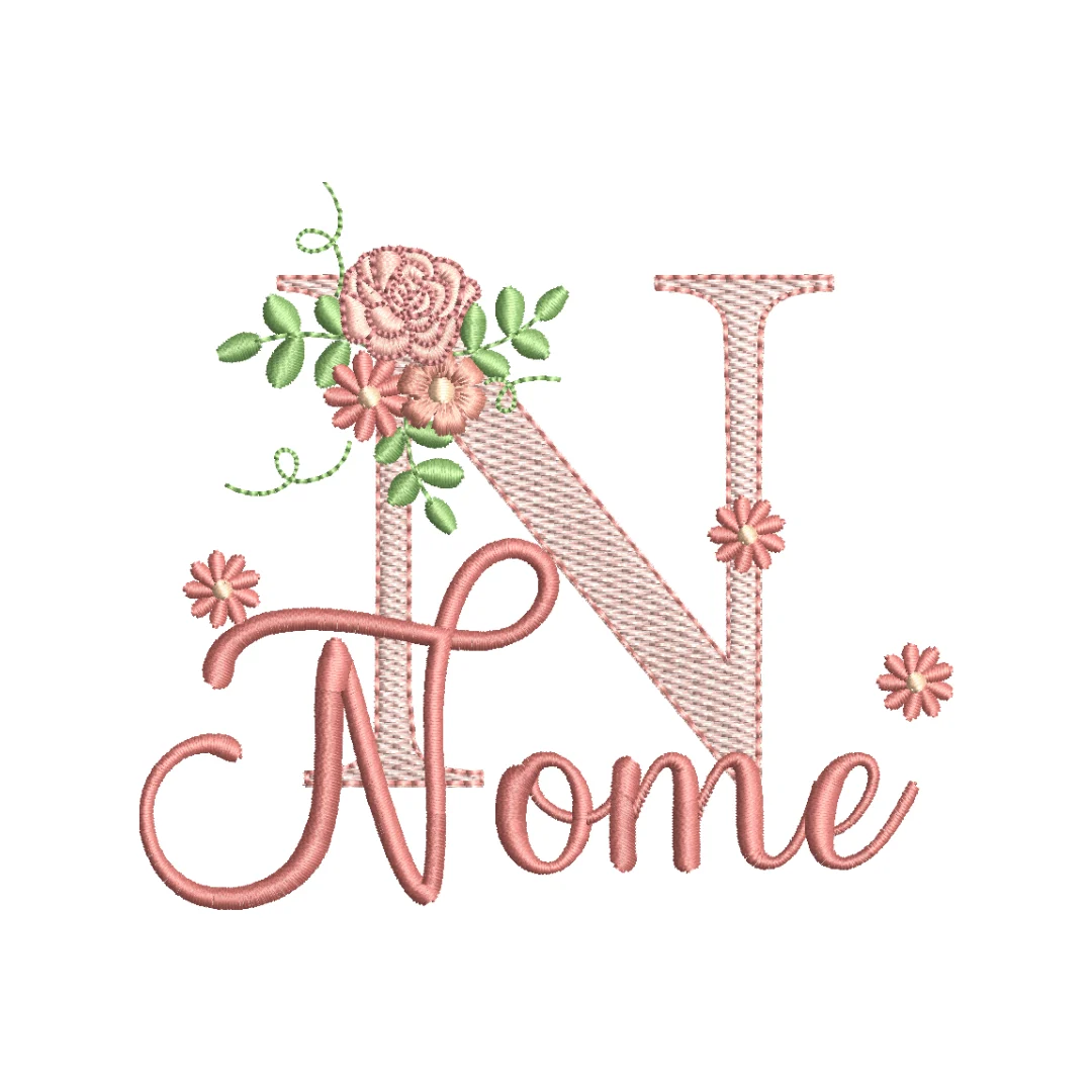 Matriz de Nome | Sob encomenda [Modelo Florzinhas]