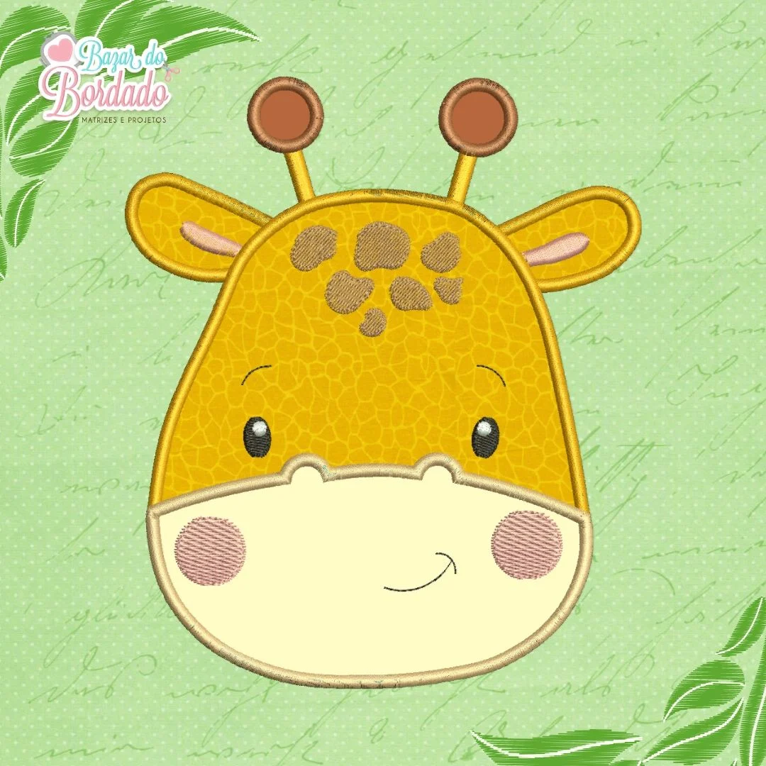 Matriz de Bordado - Carinha Girafa