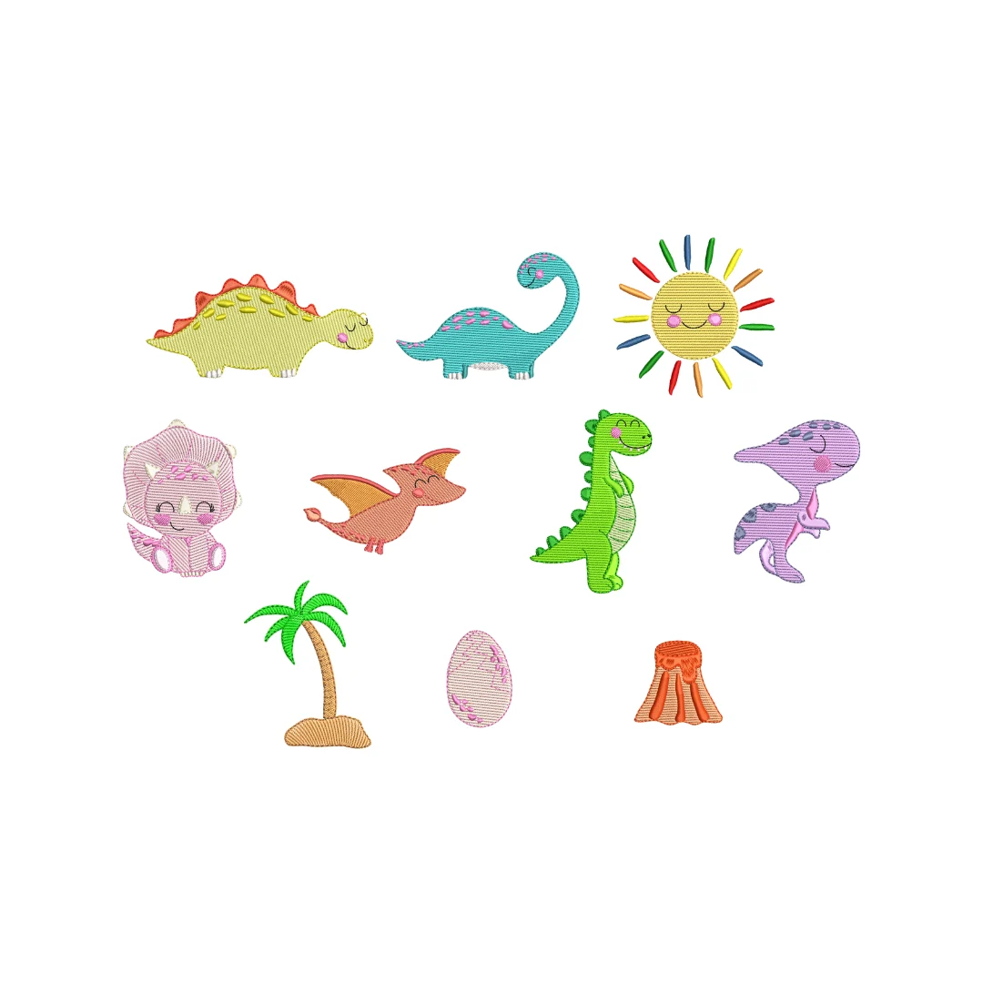 Matriz de Bordado - Coleção Dinos