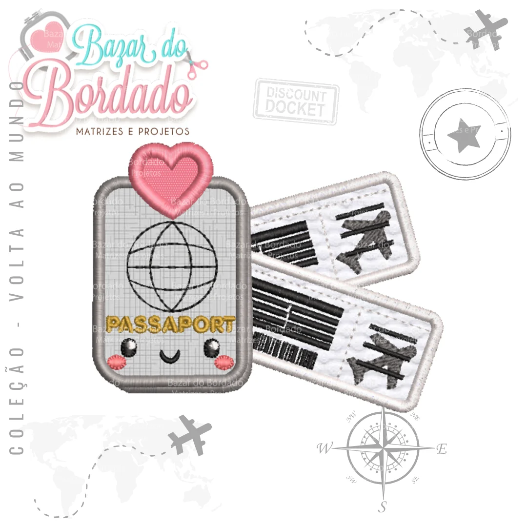 Matriz de Bordado – Passaporte