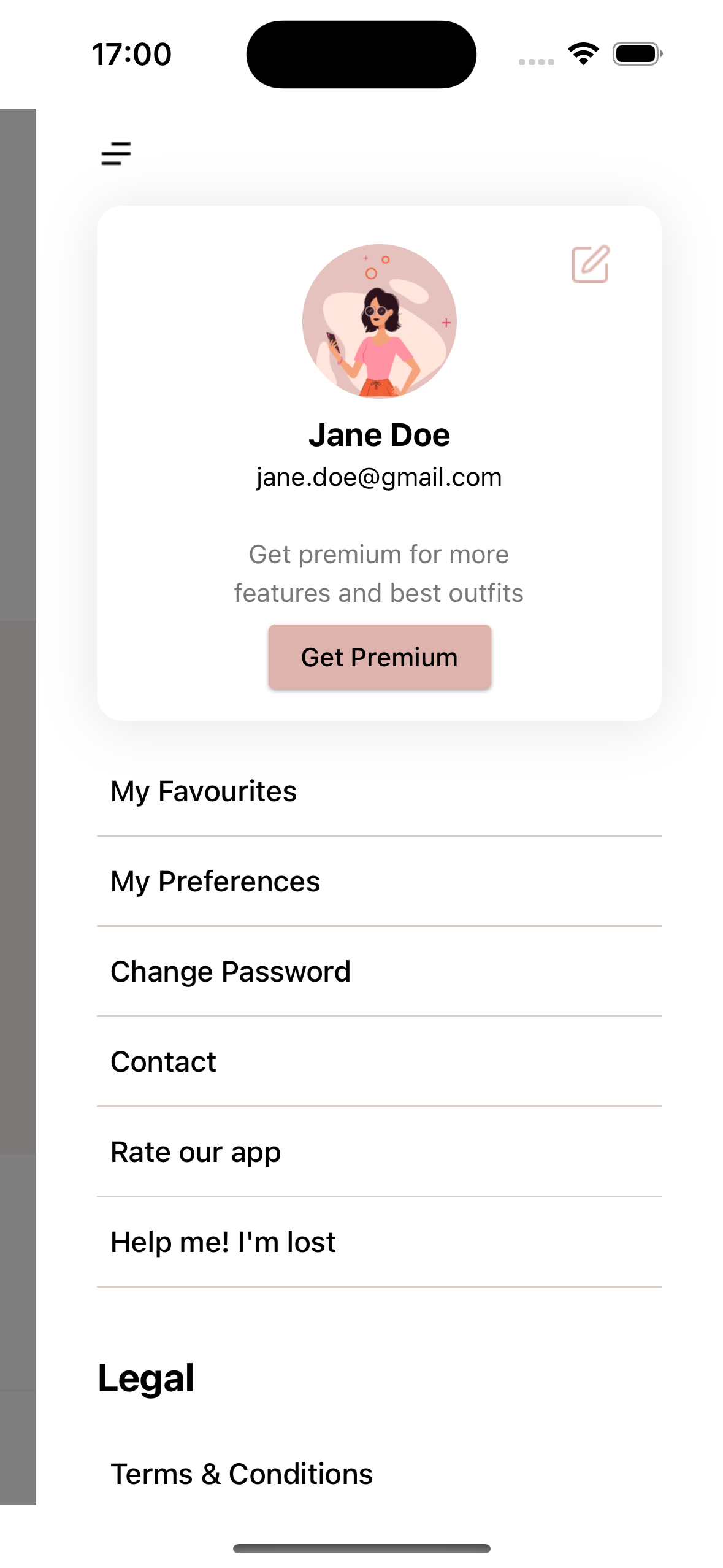 Settings Page