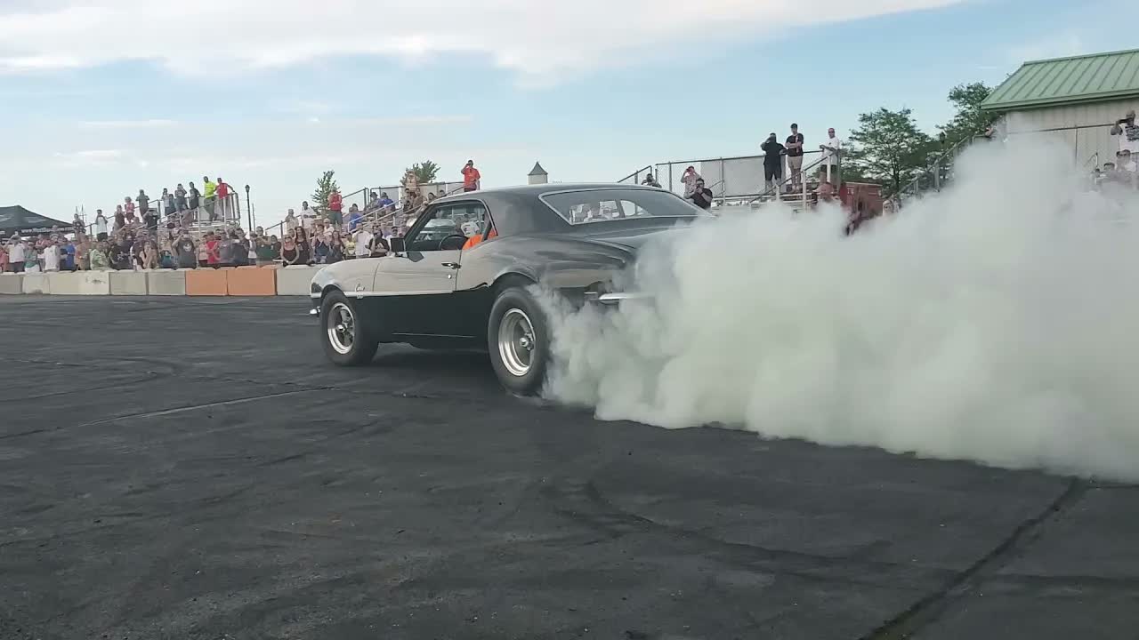 Burnout From a 1968 Camaro SS When MotorMania Took Over The Washington County Fairgrounds.