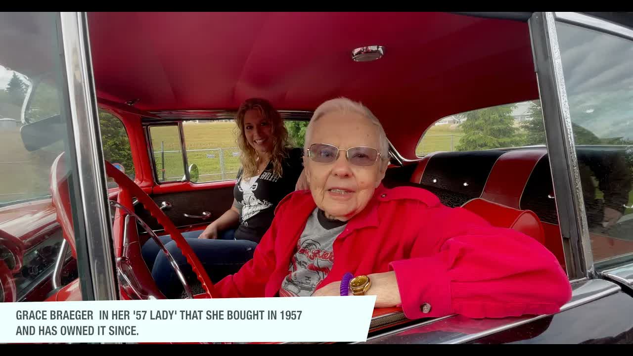 Grace Braeger and her '57 Lady'