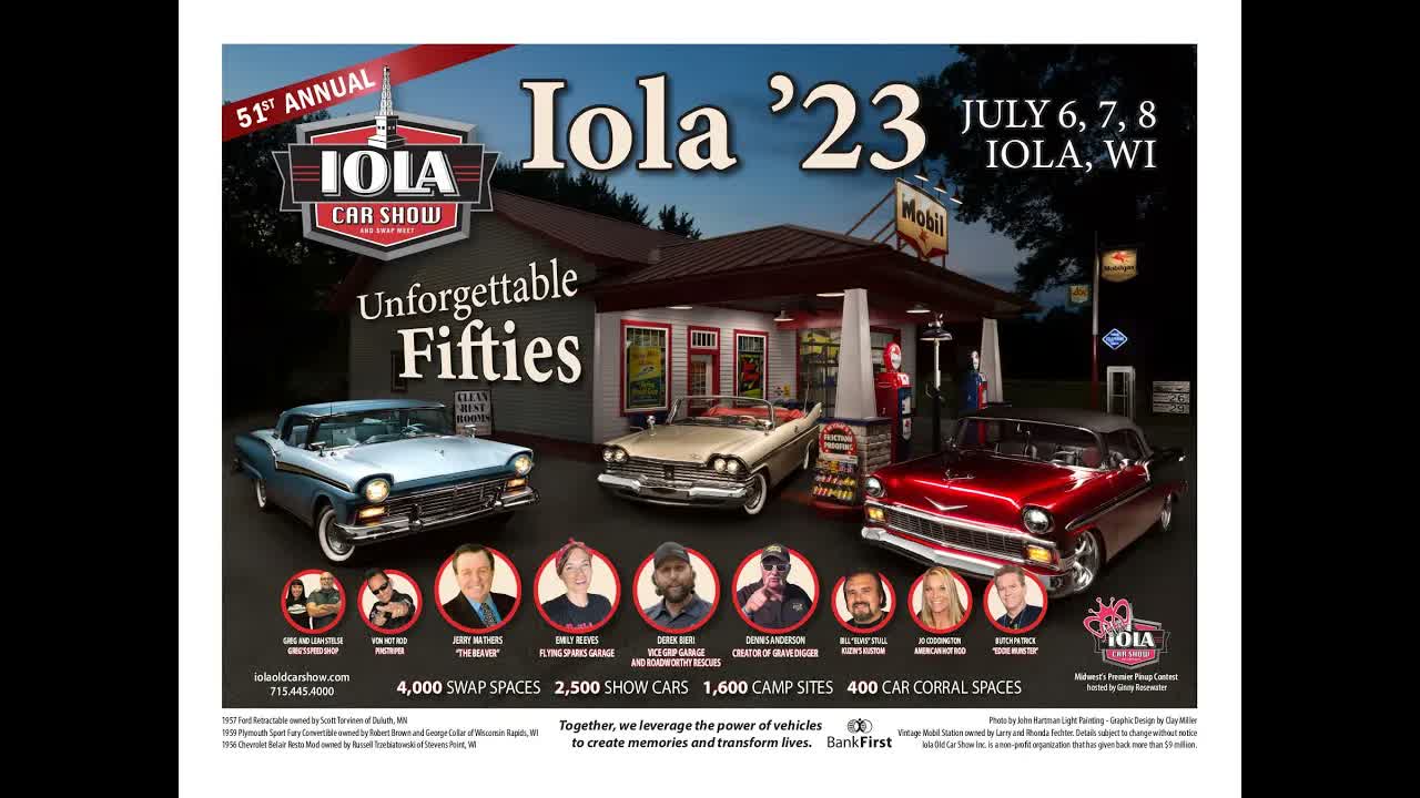 Iola car show 2023 Rev it Up!