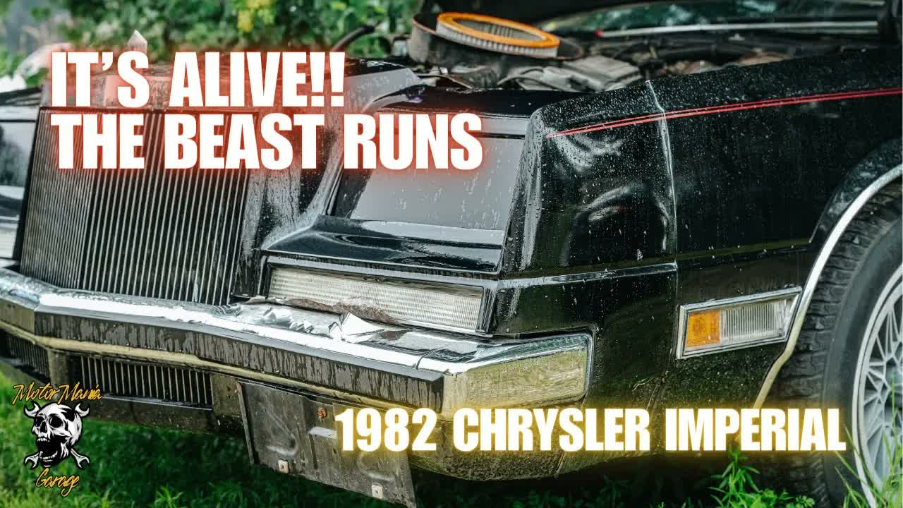 IT'S ALIVE!!! 1982 Chrysler Imperial Drives After Sitting In a Barn for Years!