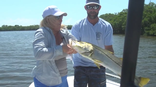 Let's Take it Outside - Season 1 - Episode 3 - Catching Monster Snook & Night time Bow Fishing in Tampa Bay FL