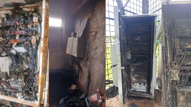 পার্বত্য চট্টগ্রামে আবারও রবির টাওয়ারে সন্ত্রাসীদের আগুন