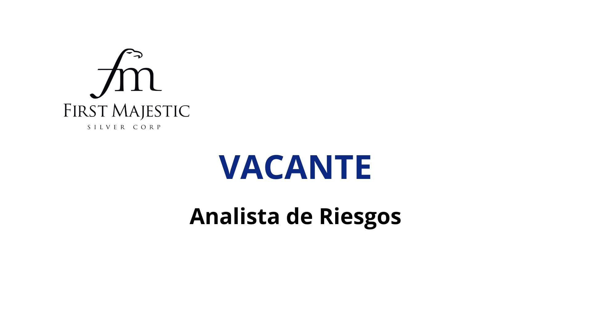 Oportunidad laboral First Majestic