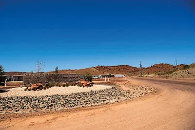 Entrada al Puente de Hierro en Australia