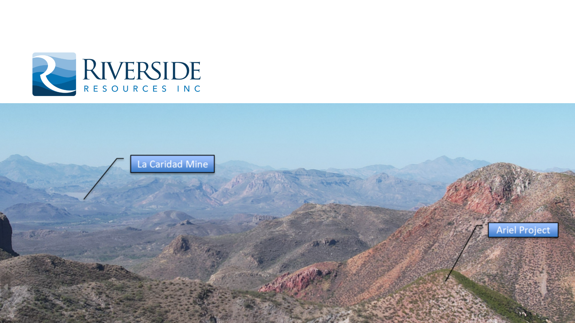 Riverside Resources adquiere la propiedad María Luisa en Sonora.