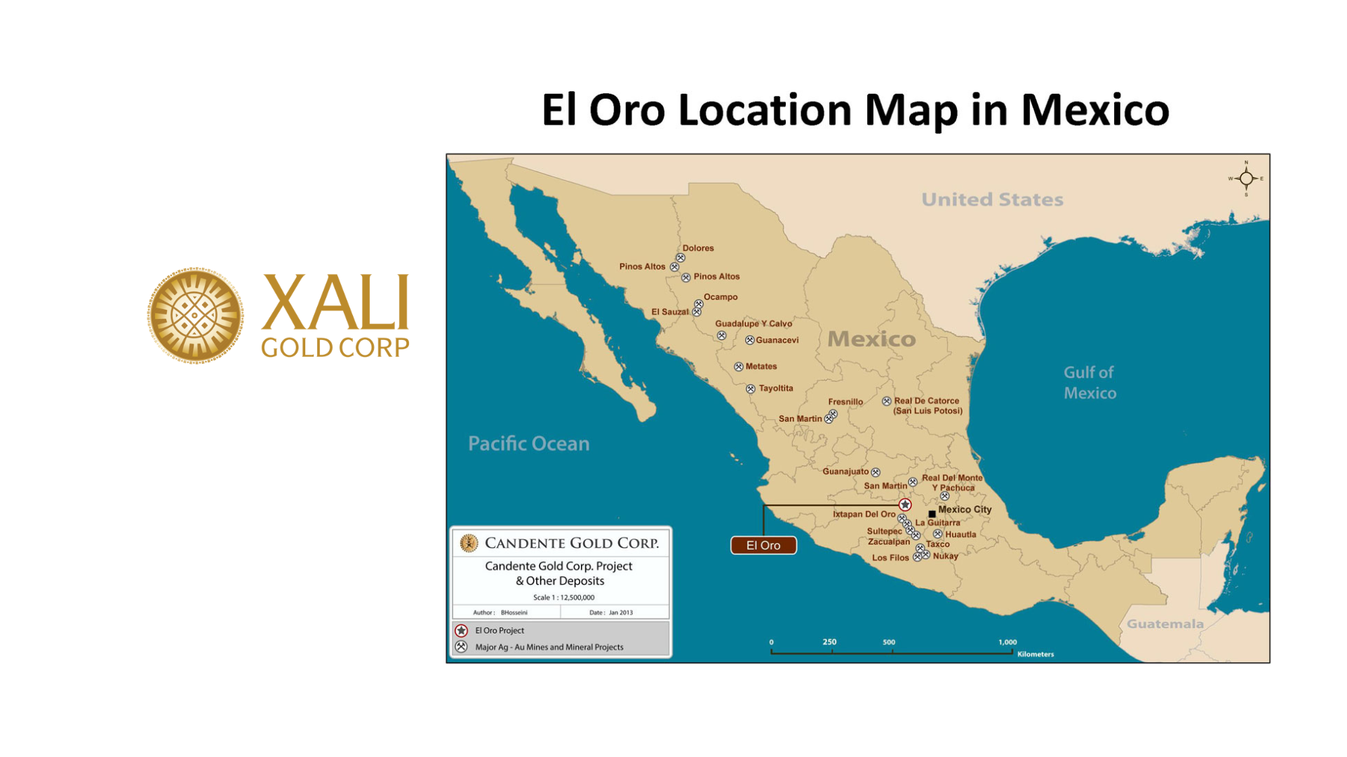 Acuerdo de Xali Gold Corp. y Rio Verde Resources para concesiones en el distrito Minero El Oro