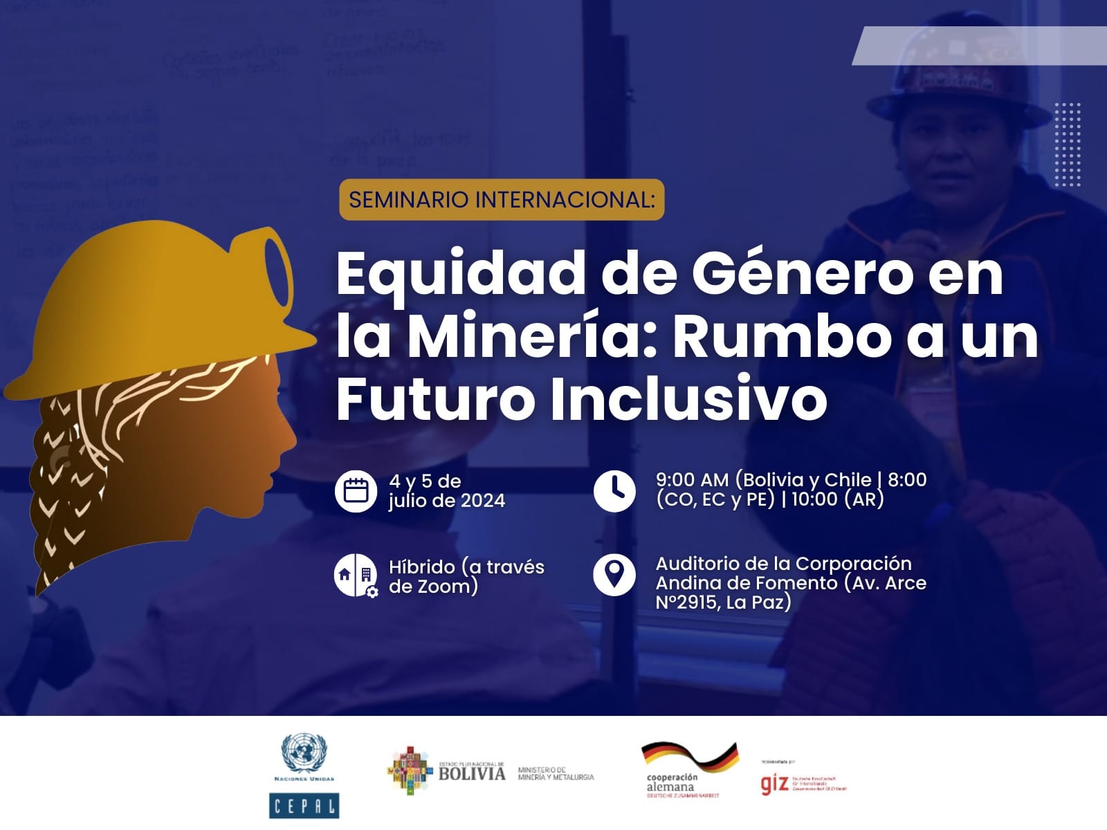 Seminario internacional “Equidad de género en la minería: rumbo a un futuro inclusivo”
