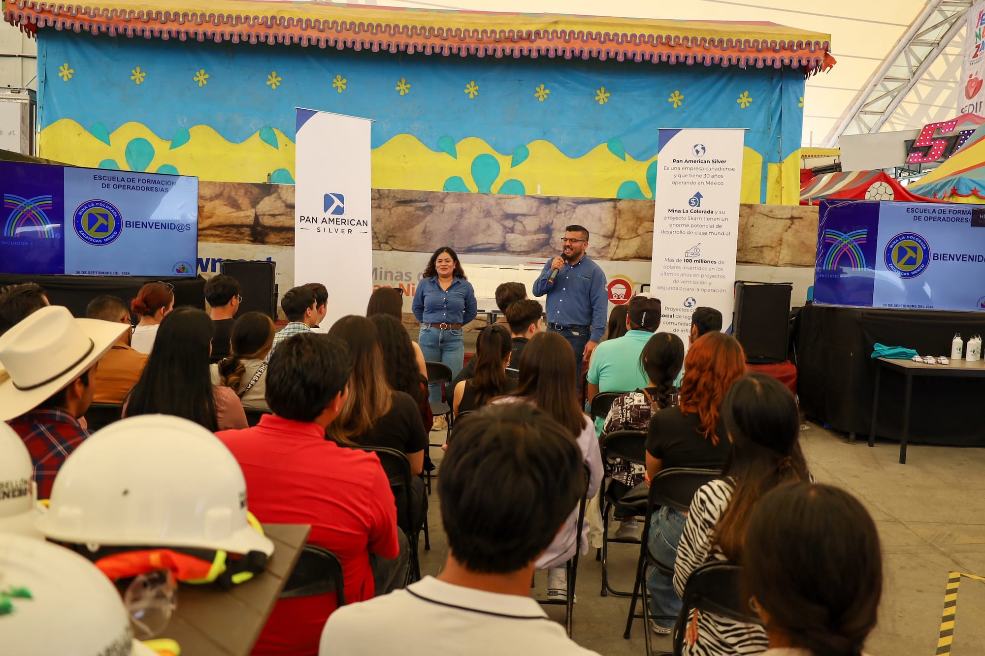 Pan American Silver expone temas de la Mujer y Jóvenes en el Pabellón Minero