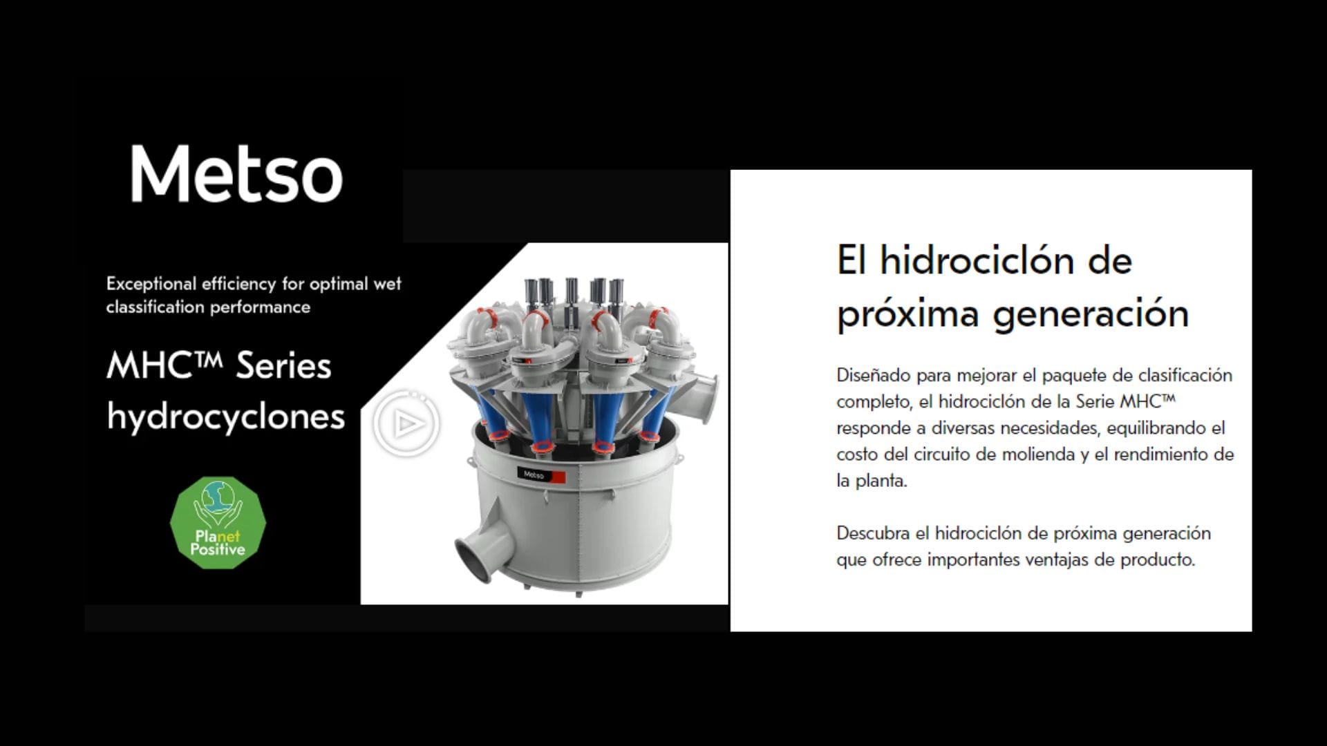 Hidrociclones Metso, de fondo curvo MHC desarrollados con Anglo American