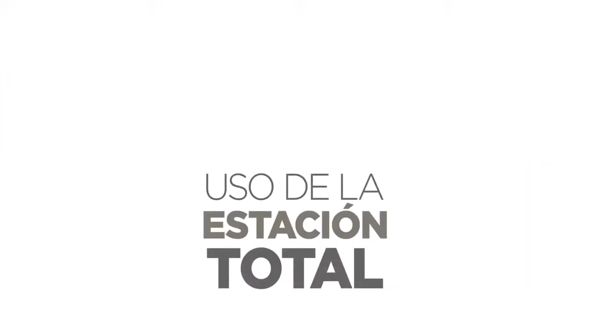 Uso de la Estación Total en Minería.